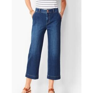 Talbots Flawless High Waist Crop Jeans Size 6 Blue